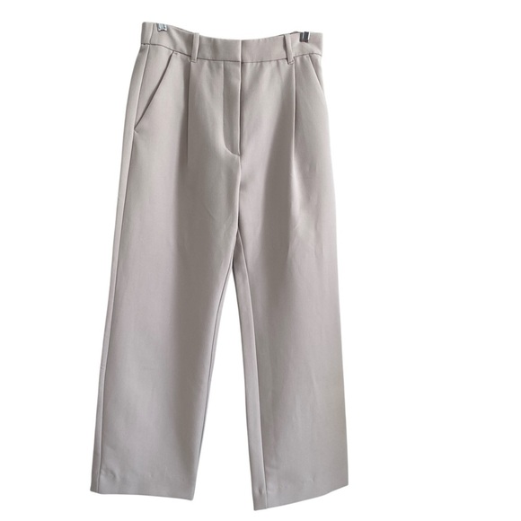 ABERCROMBIE & Fitch tailored relaxed straight pant light taupe size 2/26 short - Picture 2 of 10